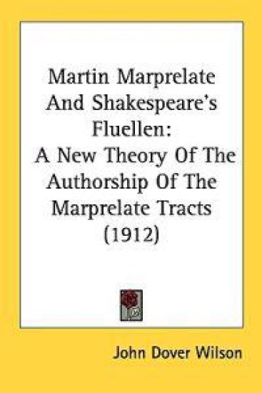 Martin Marprelate And Shakespeare's Fluellen