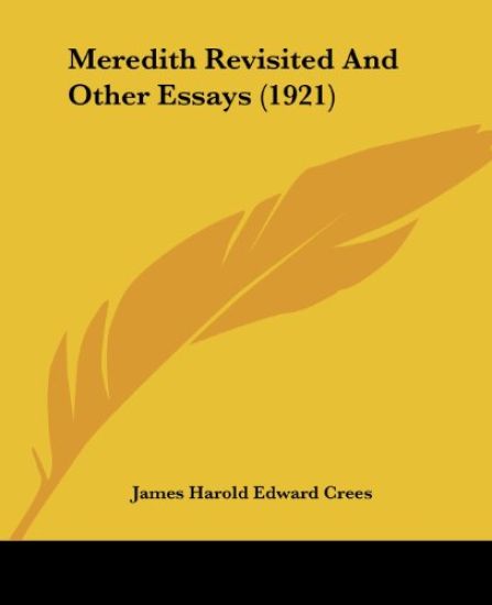 Meredith Revisited And Other Essays