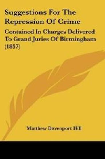 Suggestions For The Repression Of Crime