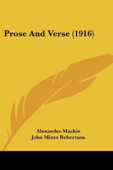 Prose And Verse