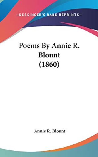 Poems By Annie R. Blount (1860)