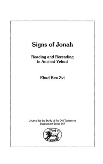 The Signs of Jonah
