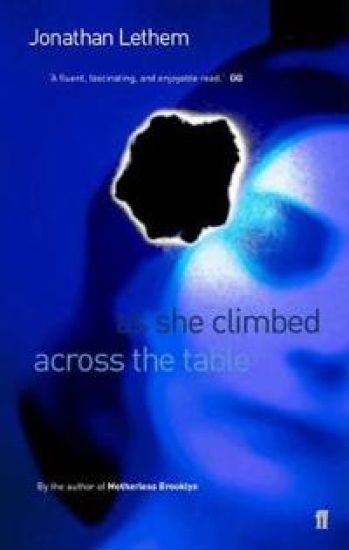AS SHE CLIMBED ACROSS THE TABLE