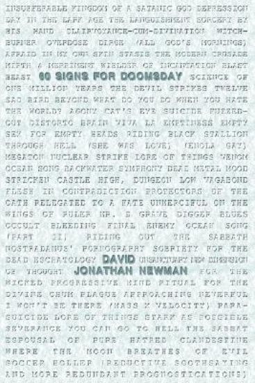 60 Signs for Doomsday