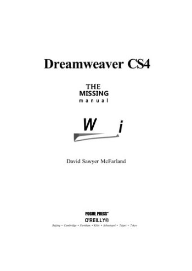 Dreamweaver Cs4