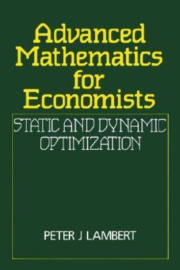 Advanced Mathematics for Economists