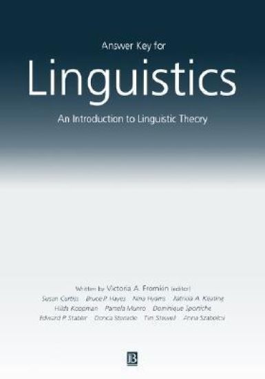 Answer Key For Linguistics