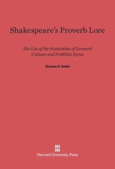 Shakespeare's Proverb Lore