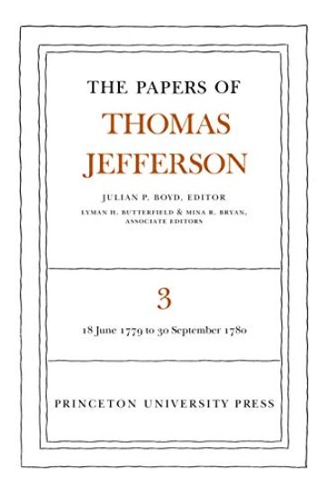 The Papers of Thomas Jefferson, Volume 3