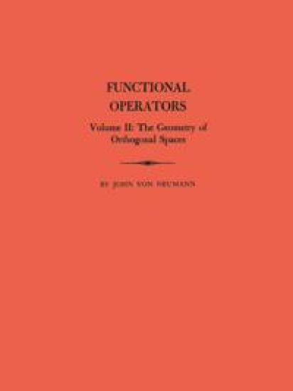 Functional Operators, Volume 2