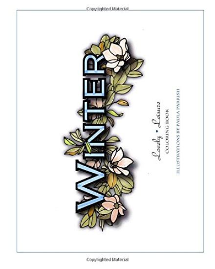 Winter: Lovely Leisure Coloring Book