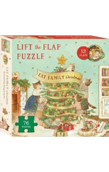 Cat Family Christmas Lift-the-Flap Puzzle