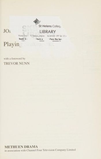 Playing Shakespeare