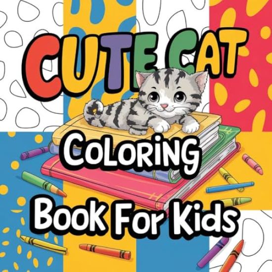 Cute Cat Coloring Book for Kids