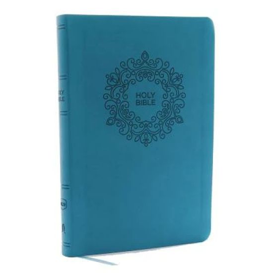 NKJV, Value Thinline Bible, Large Print, Turquoise Leathersoft, Red Letter, Comfort Print