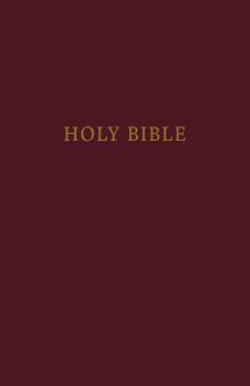 KJV, Pew Bible, Large Print, Hardcover, Burgundy, Red Letter, Comfort Print