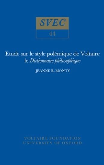 Etude sur le Style Polémique de Voltaire