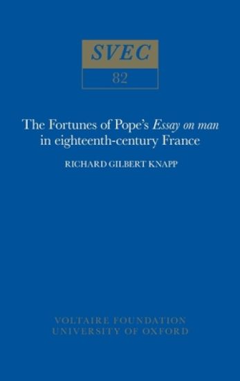 The Fortunes of Pope's 'Essay on man' in 18th-century France