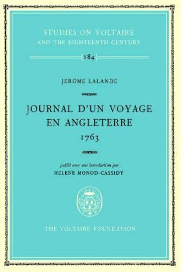Jerome Lalande, Journal d'un Voyage en Angleterre 1763