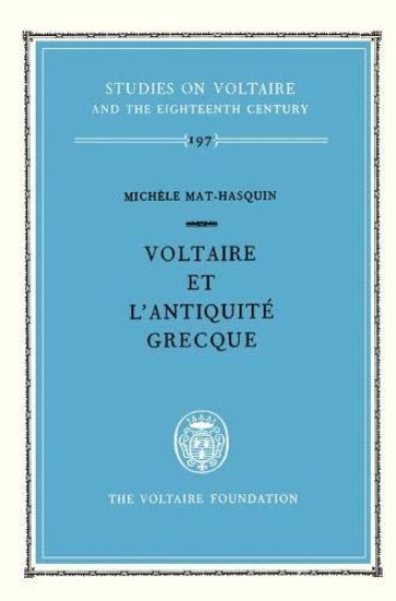 Voltaire et l'antiquité grecque