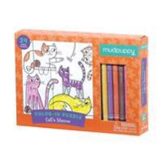 Cat's Meow Color-In Puzzle