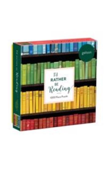 I'd Rather Be Reading 1000 Piece Puzzle in Square Box