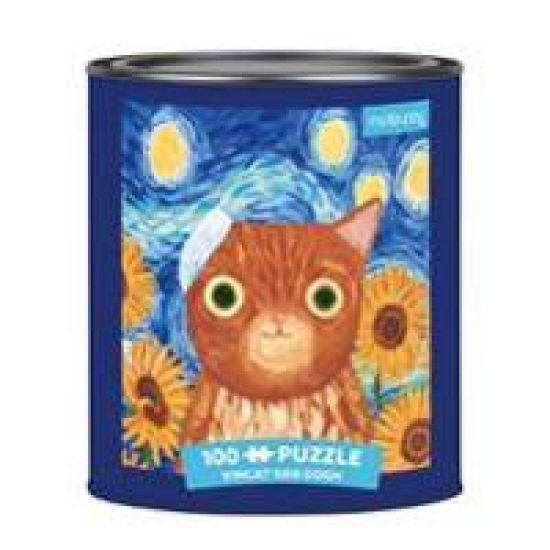 Puz 100 Tin Artsy Cat Vincat Van Go