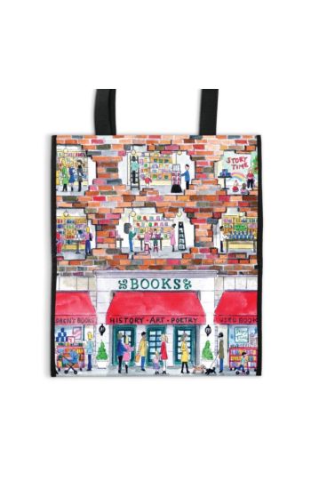 Michael Storrings a Day at the Bookstore Reusable Shopping Bag