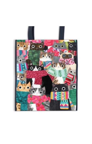 Wintry Cats Reusable Shopping Bag