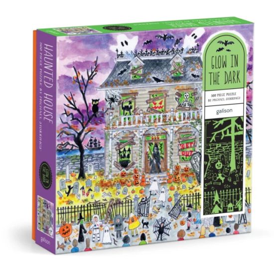 Michael Storrings Haunted House 500 Piece Glow in the Dark Puzzle