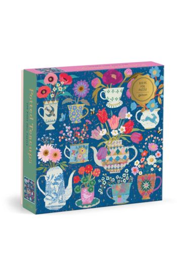 Victoria Ball Potted Teacups 500 Piece Foil Puzzle