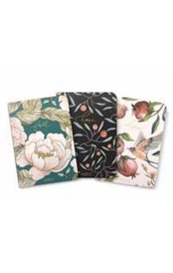 GraceLaced Lined Notebooks, Set of 3, Faith, Hope, Love