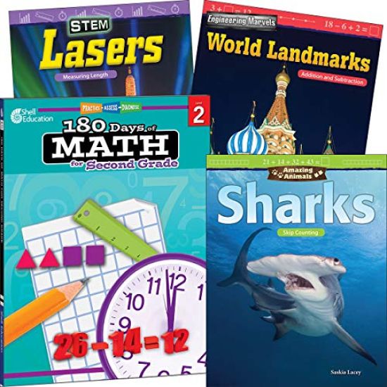 Learn-At-Home: Explore Math Bundle Grade 2: 4-Book Set