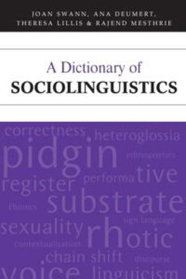 A Dictionary of Sociolinguistics