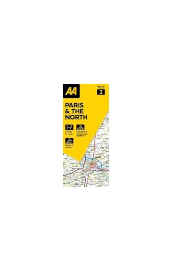 AA Road Map Paris & The North