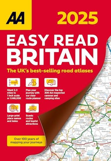 AA Easy Read Atlas Britain 2025