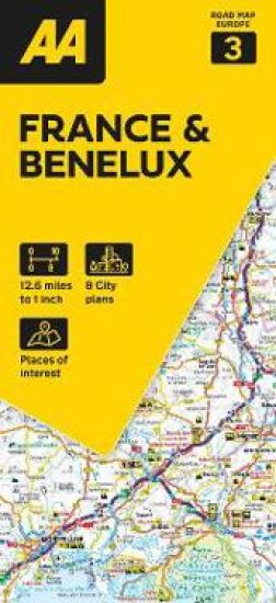 AA Road Map France & Benelux