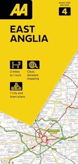 AA Road Map East Anglia
