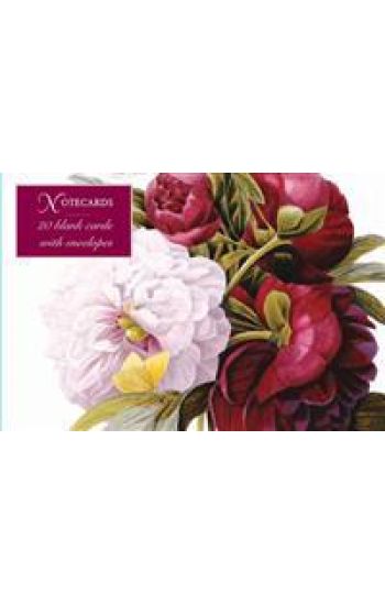 Card Box of 20 Notecards and Envelopes: Redoute Peony