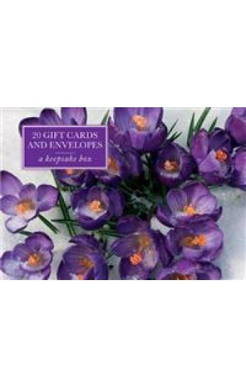 Tin Box of 20 Gift Cards and Envelopes: Crocus