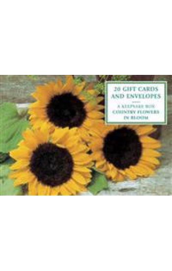 Tin Box of 20 Gift Cards and Envelopes: Country Flowers in Bloom