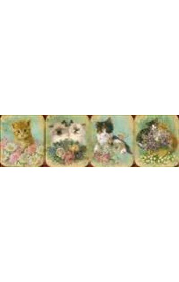 Pocket Note Set of 4 Mini-Pads: Vintage Kittens: A Fabulous Collection of 4 Mini-Pads