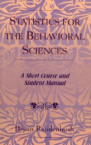Statistics for the Behavioral Sciences