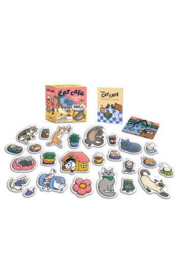 Cat Cafe Magnet Set