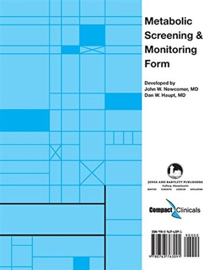 Metabolic Screening And Monitoring Form
