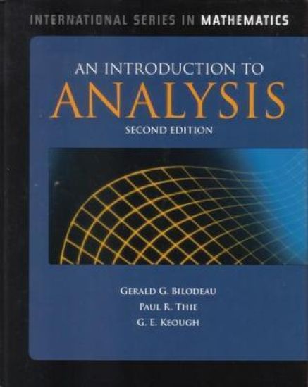 An Introduction to Analysis