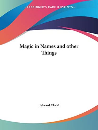 Magic in Names and Other Things, 1920