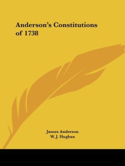 Anderson's Constitutions of 1738