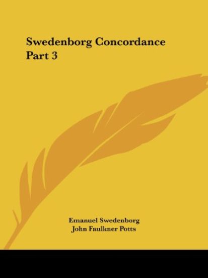 Swedenborg Concordance Vol. 3 (1888)