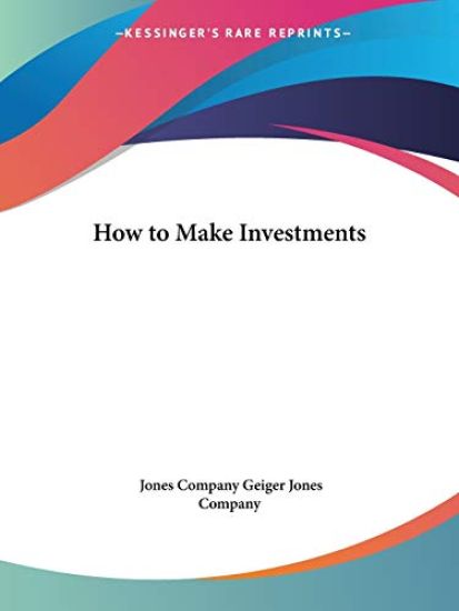 How to Make Investments (1920)